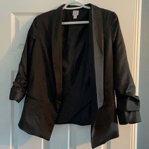 Silky Black Blazer